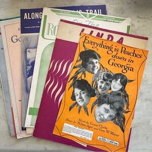 Set of 5 Vintage Music Sheets/Booklets - Random Pull